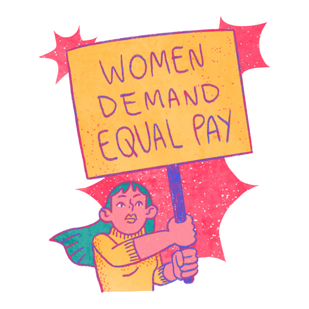 Women demand equal pay