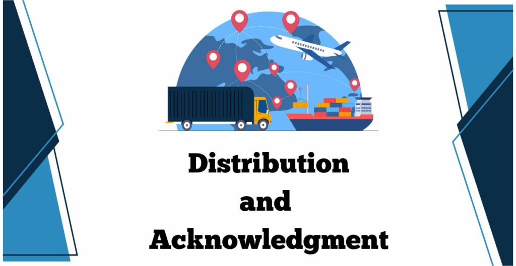 distribution and Acknowledgement
