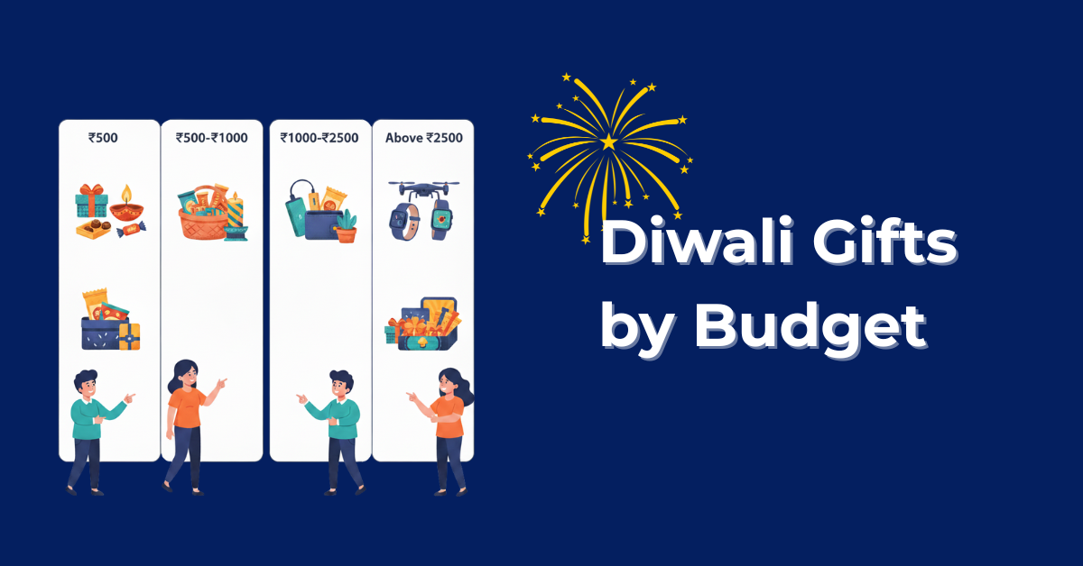 Corporate Diwali gifts categorized by budget range for employee gifting