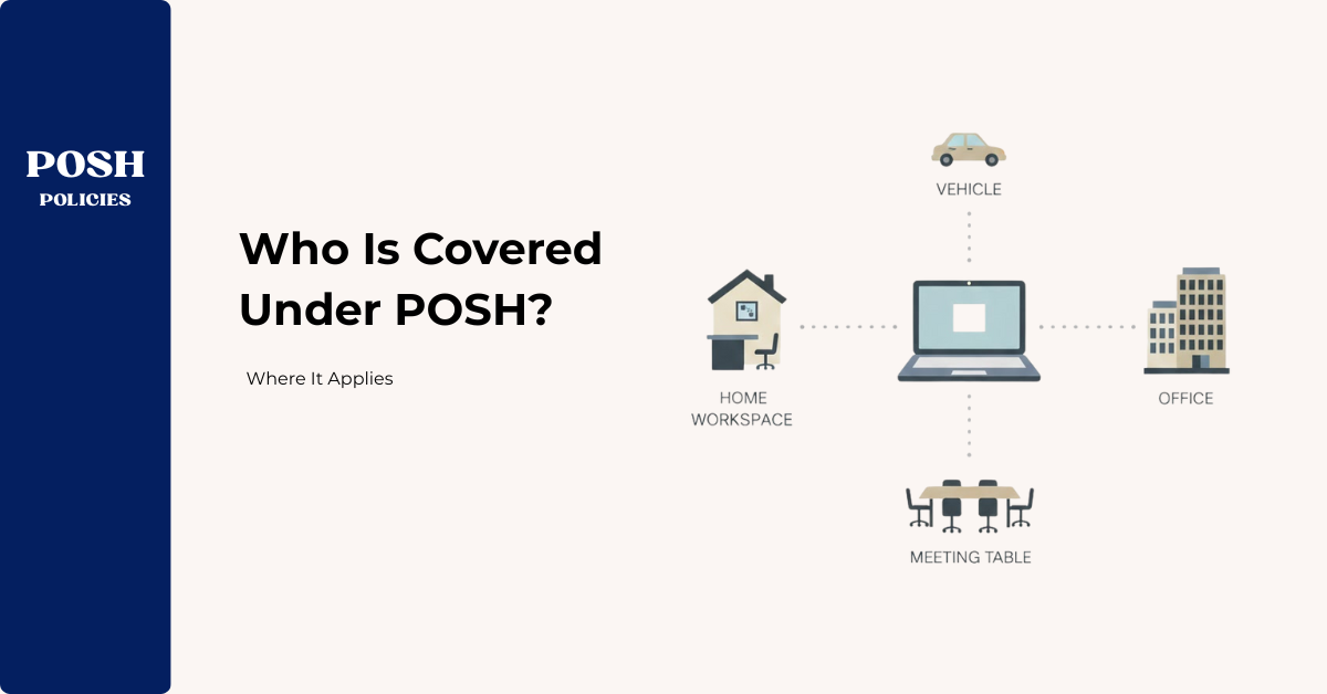 POSH policy applicability for employees, interns, remote work and business travel