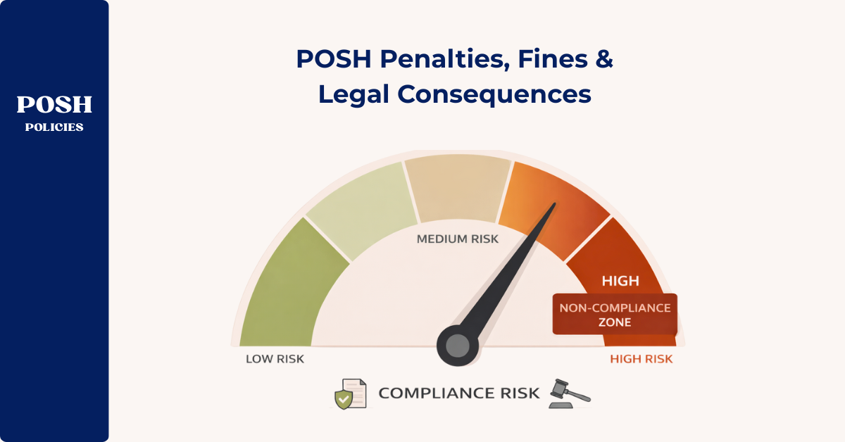 POSH policy penalties fines and legal consequences for non-compliance