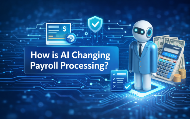 AI transforming payroll processing with automated compliance, digital salary management, and intelligent payroll workflows