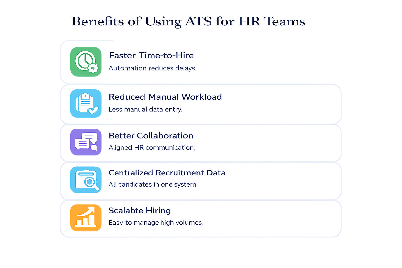Benefits of ATS for HR teams: faster hiring, less manual work, better collaboration