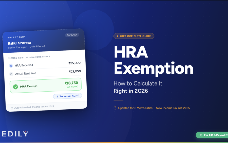 HRA exemption calculation guide for salaried employees and HR teams in India